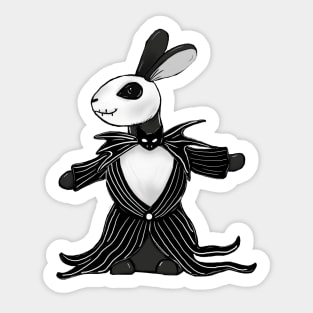 Jack skellington Halloween rabbit Sticker